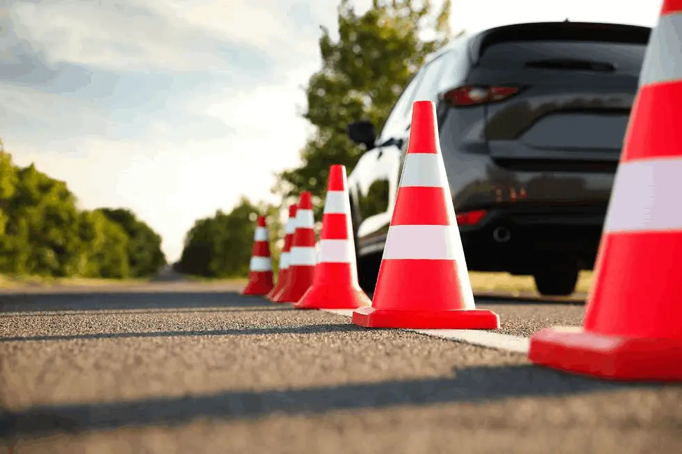 Cones de sinalização
